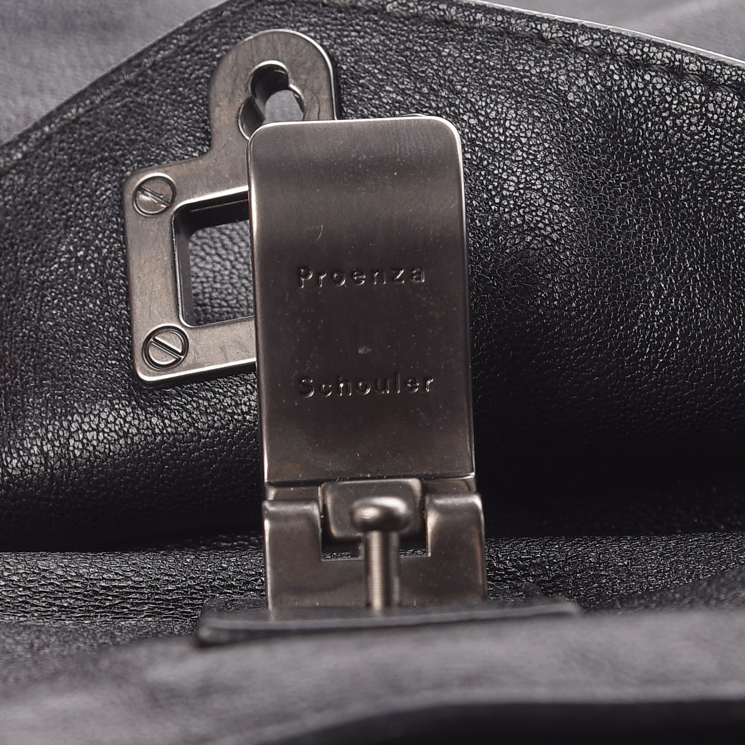 Proenza Schouler Lambskin Medium PS1 Satchel Black 9 of 16
