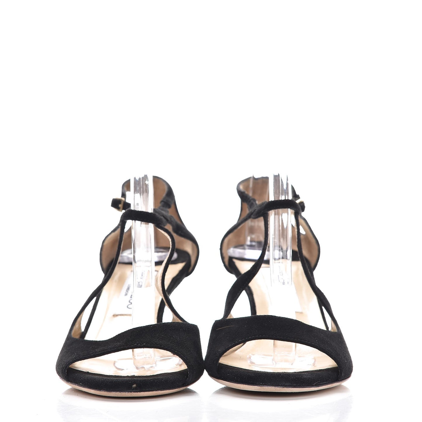 Suede Patent Verena Peep Toe Wedge Sandals 38 Black