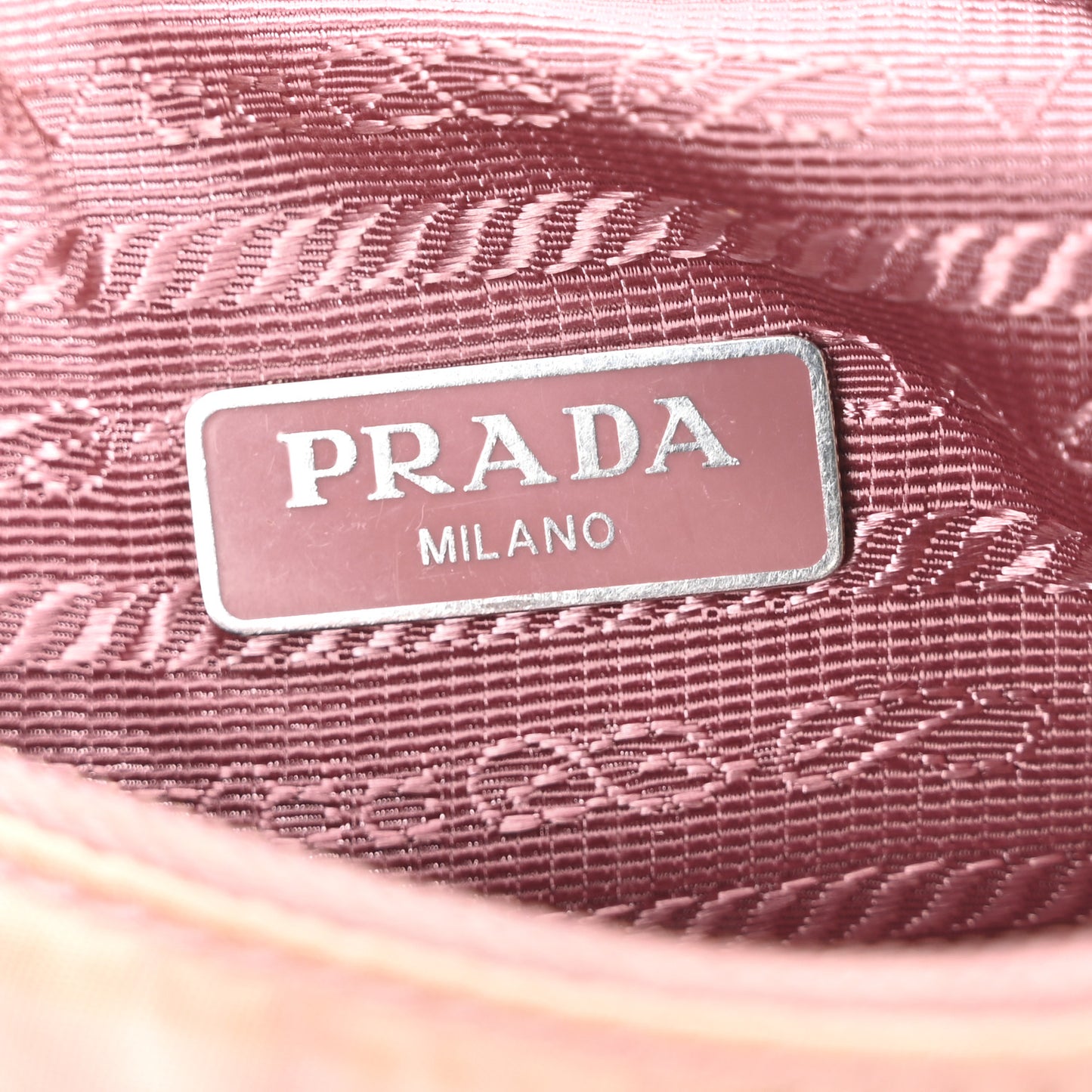 Tessuto Nylon Saffiano Mini Re-Edition 2000 Bag Rosa