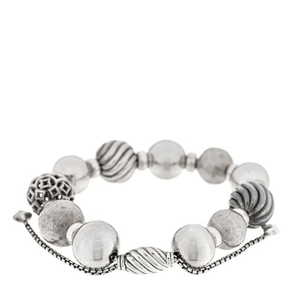 David Yurman Sterling Silver 14mm Elements Bead Bracelet 2 of 3