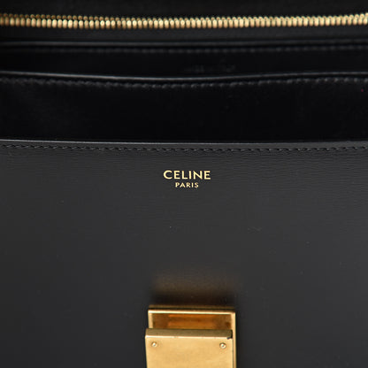 Celine Box Calfskin Medium Classic Box Flap Bag Black 5 of 12
