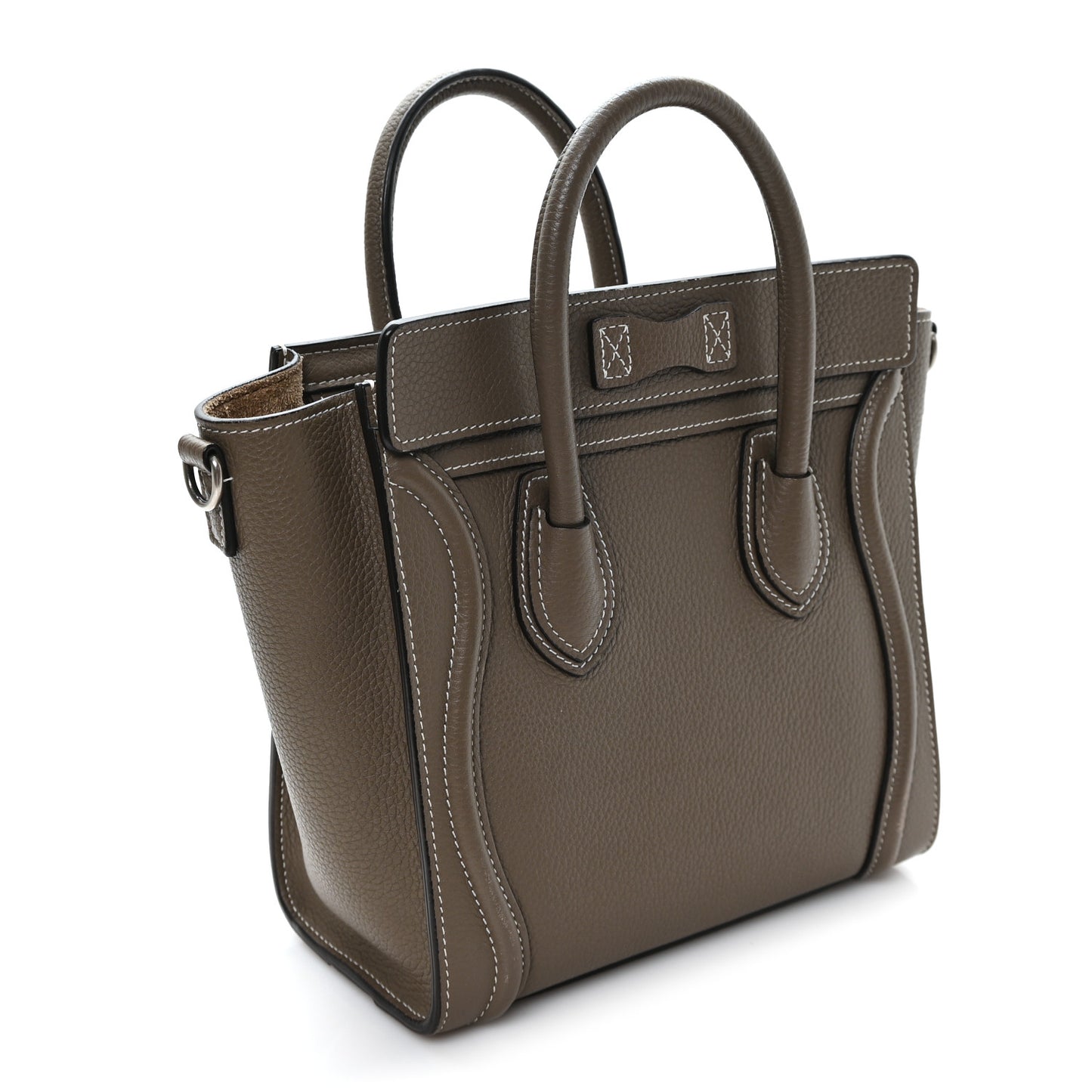 Drummed Calfskin Nano Luggage Souris