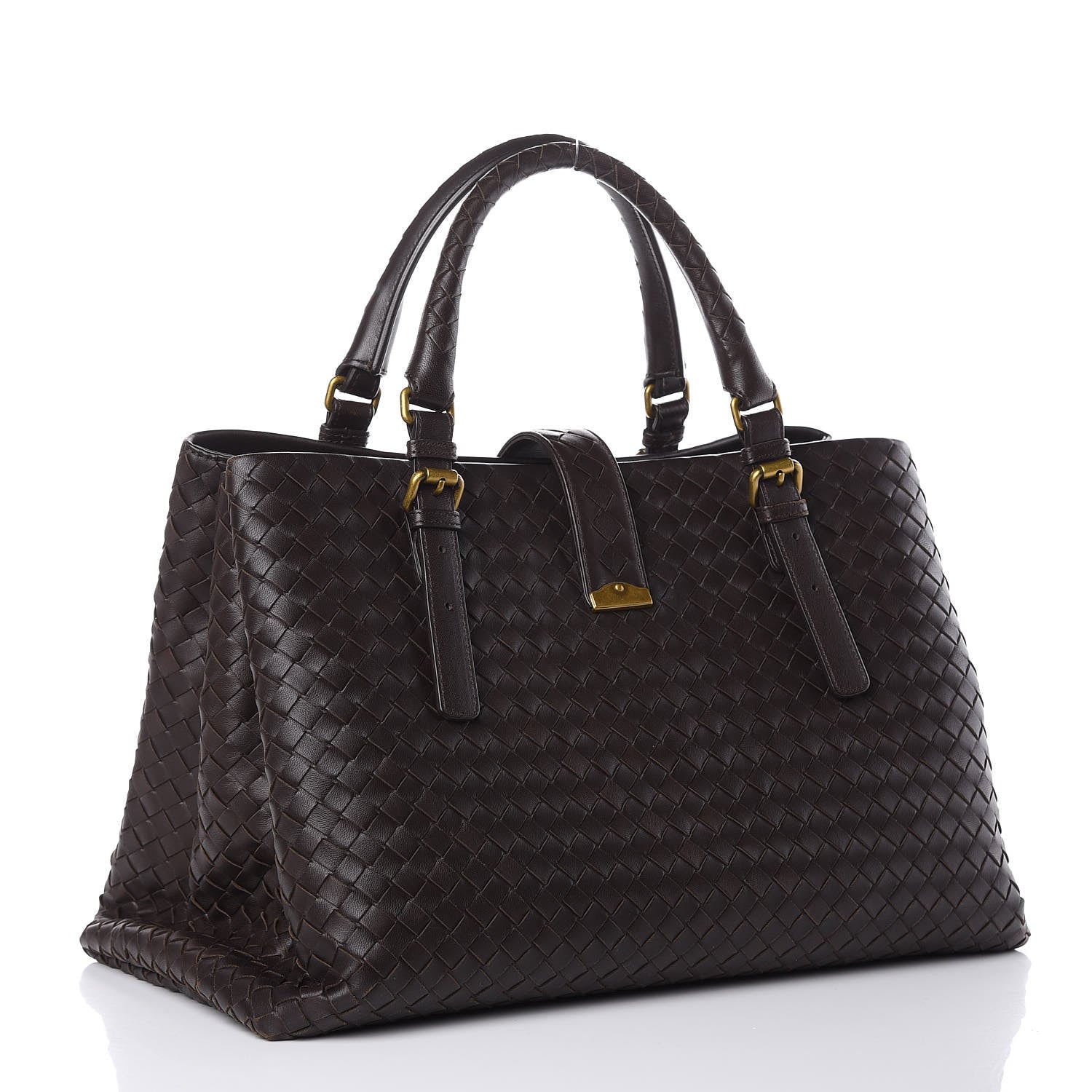 Bottega Veneta Nappa Intrecciato Medium Roma Tote Moro 3 of 12