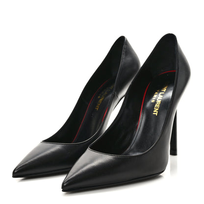 Saint Laurent Calfskin Zoe 105 Pumps 35 Black 3 of 8
