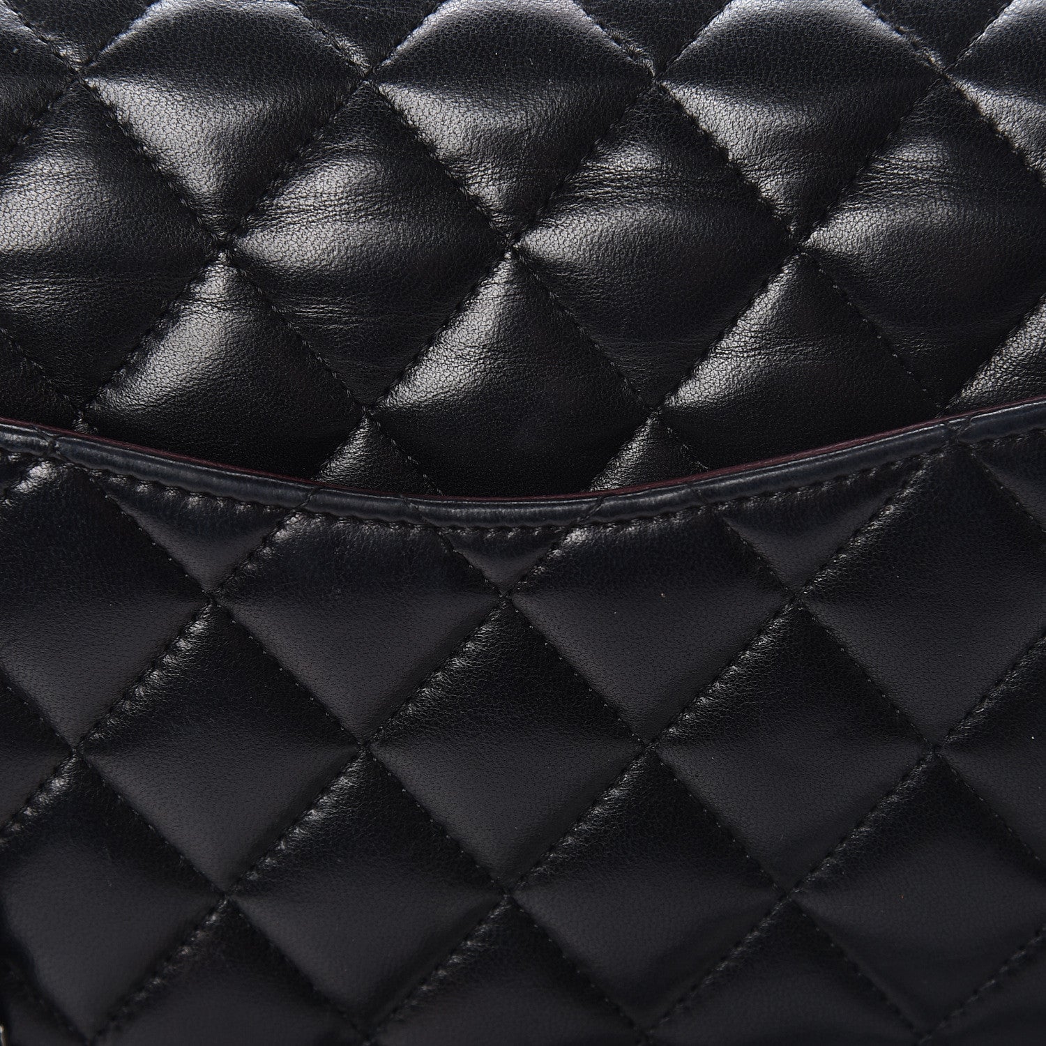 Chanel Lambskin Quilted Medium Double Flap Black 9 of 12