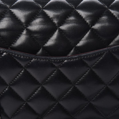 Chanel Lambskin Quilted Medium Double Flap Black 9 of 12