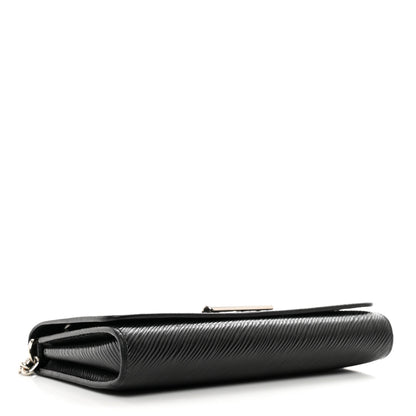 Louis Vuitton Epi Twist Chain Wallet Black 4 of 9