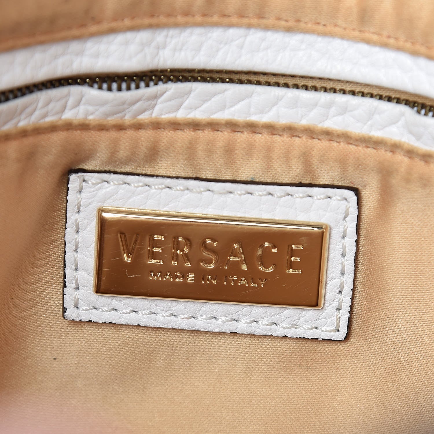 Versace Calfskin Hobo White 7 of 15