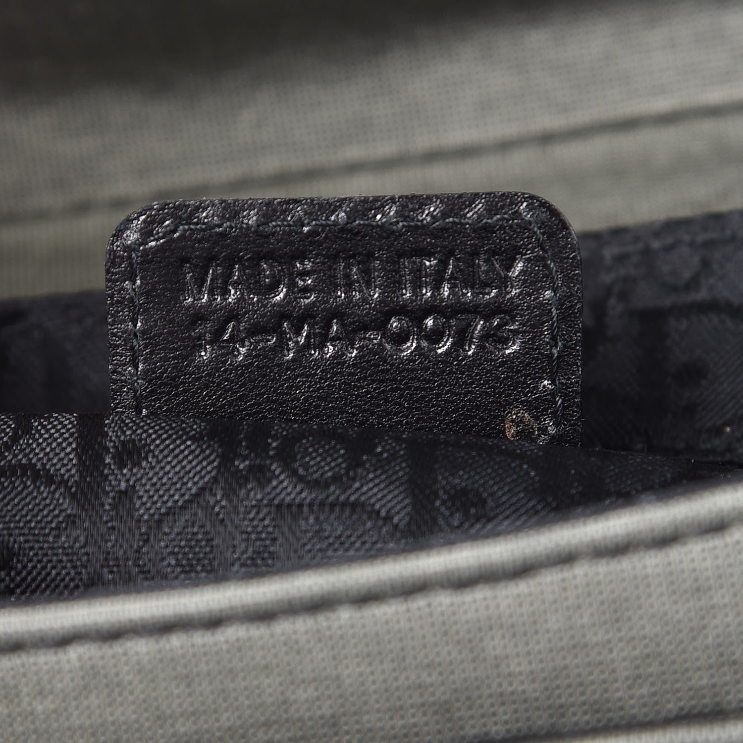 Christian Dior Silk Jersey Crystal Hardcore Bag Grey Black 7 of 8