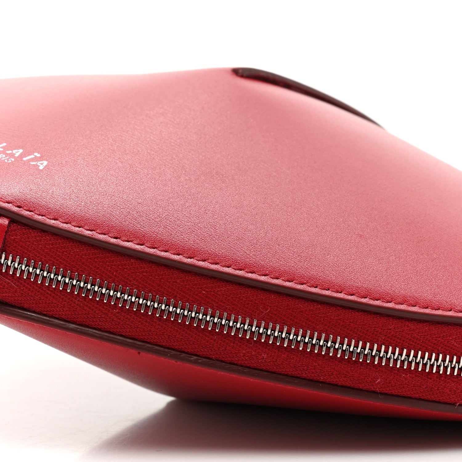 Alaia Lux Calfskin Le Coeur Bag Lacquer Red 7 of 10