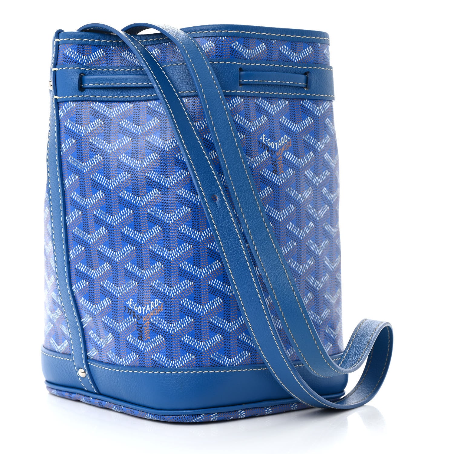 Goyard Goyardine Petit Flot Bucket Bag PM Sky Morning 3 of 11