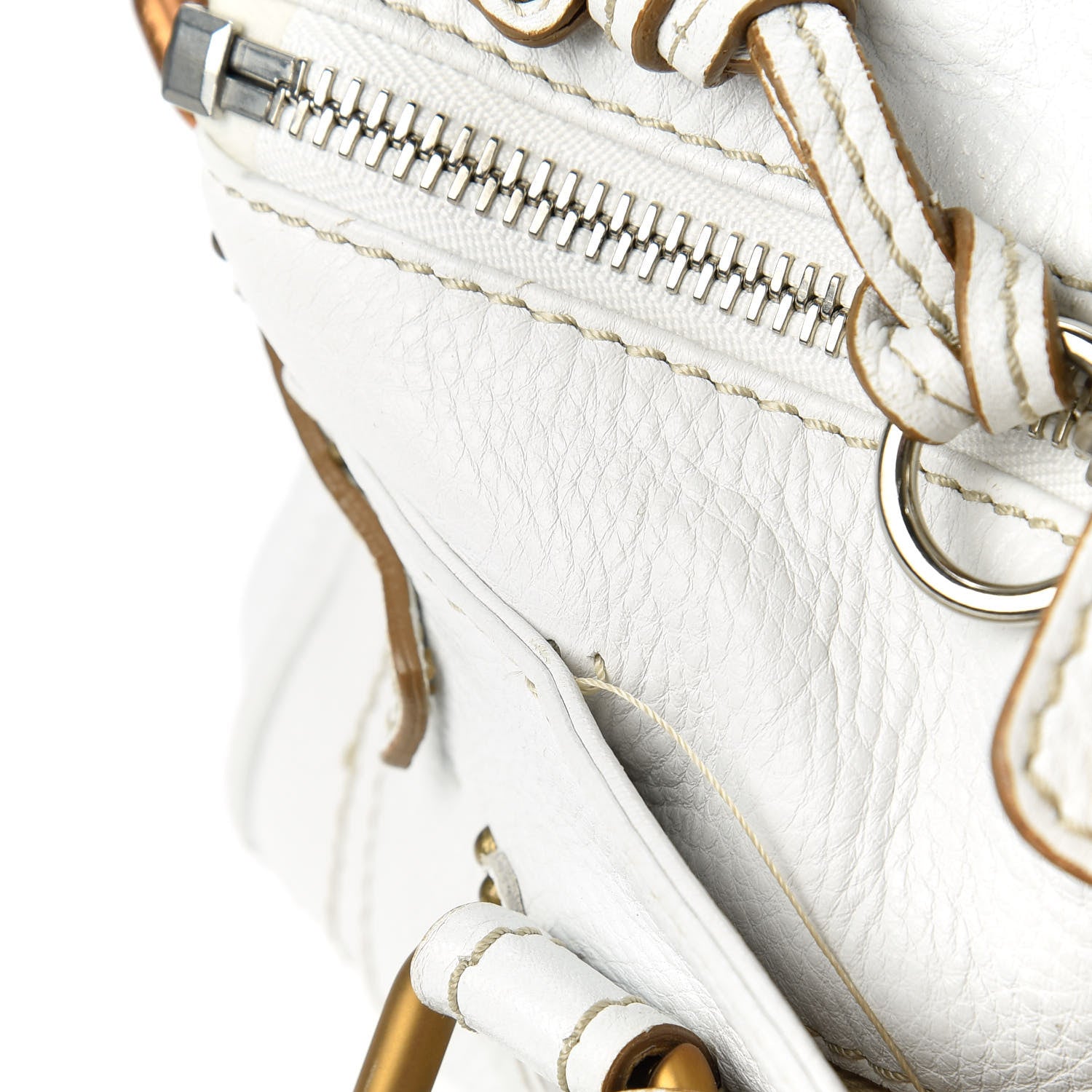 Chloe Calfskin Medium Paddington Satchel White 13 of 14