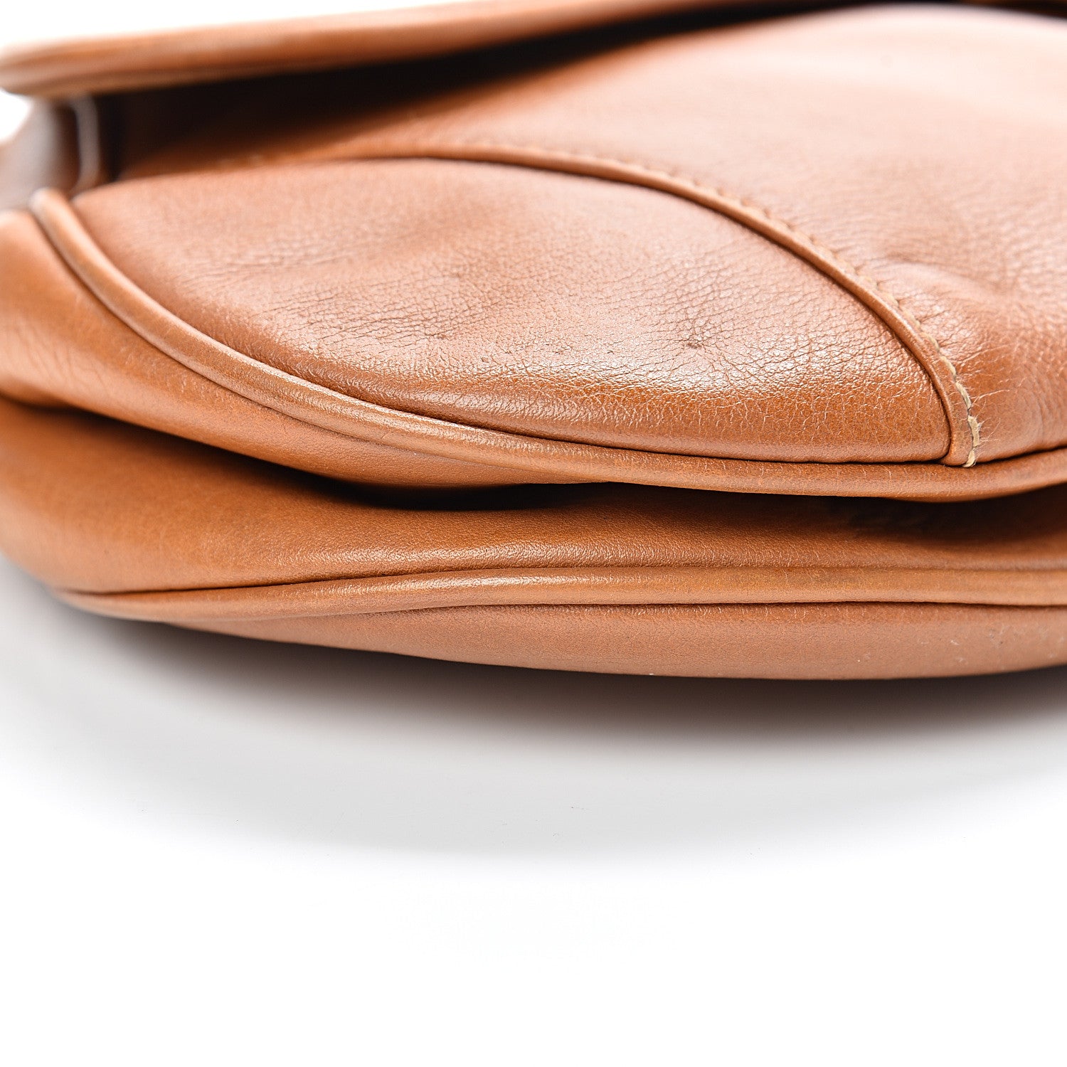 Christian Dior Calfskin Saddle Bag Tan 8 of 18