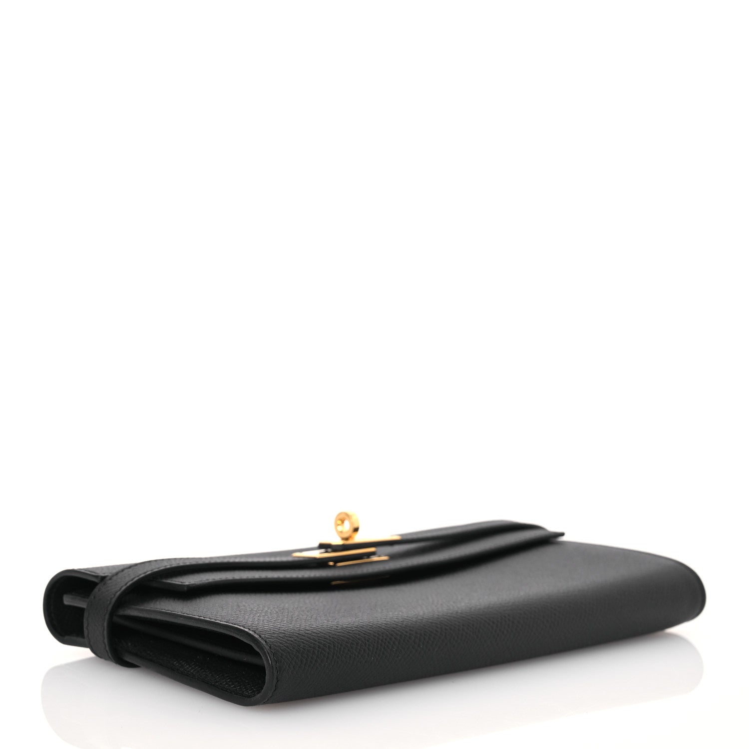 Hermes Epsom Kelly Longue Wallet Black 4 of 15