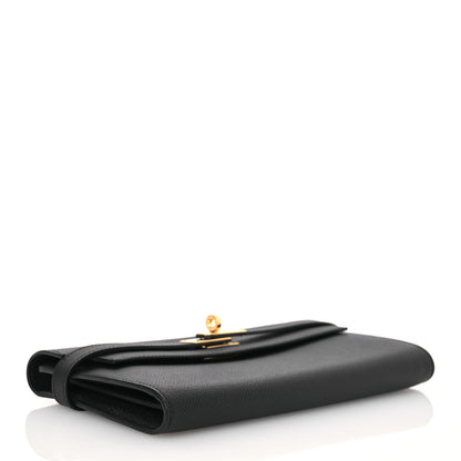 Hermes Epsom Kelly Longue Wallet Black 4 of 15