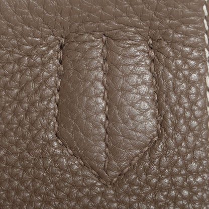 Hermes Taurillon Clemence Jypsiere 34 Etoupe 3 of 23