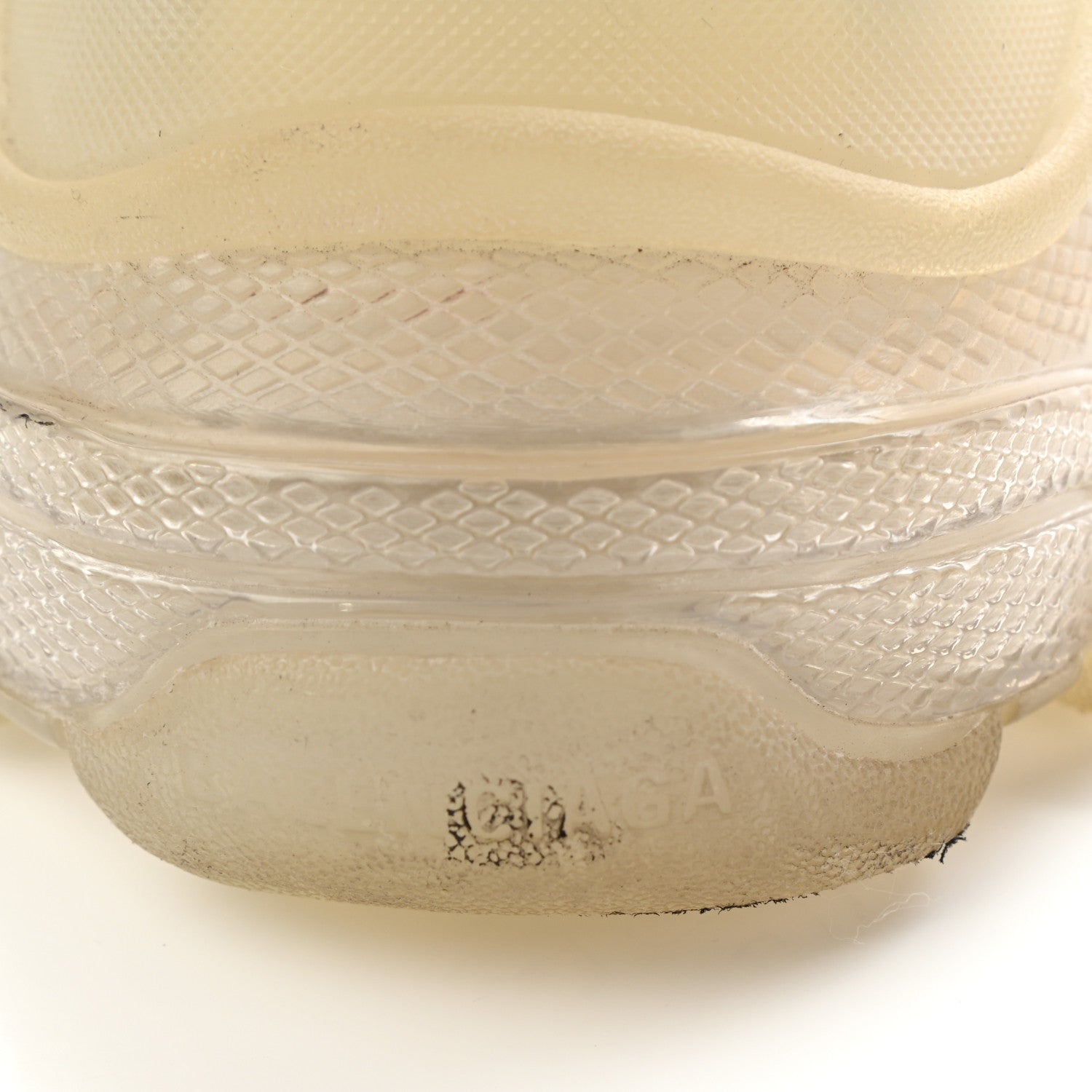 Balenciaga Fabric Mesh Clear Sole Womens Triple S Sneakers 37 White 18 of 21