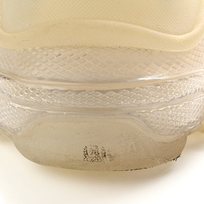 Balenciaga Fabric Mesh Clear Sole Womens Triple S Sneakers 37 White 18 of 21