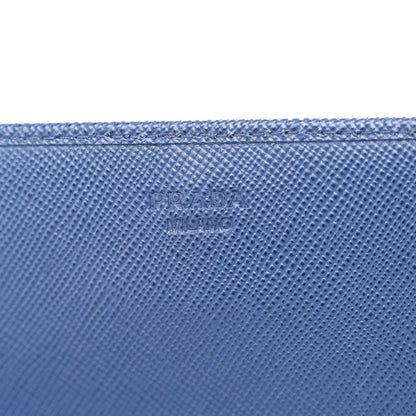 Prada Saffiano Metal Oro Chain Wallet Bleuette 6 of 9
