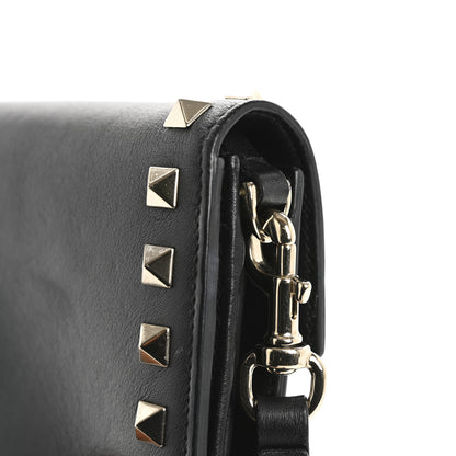 Valentino Garavani Nappa Rockstud Wristlet Clutch Black 12 of 15