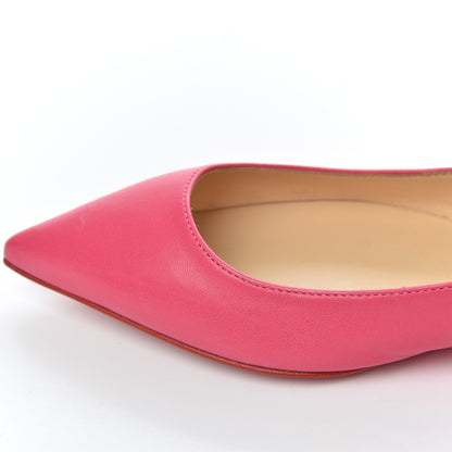 Christian Louboutin Shiny Nappa Ballalla Flats 37.5 Darling 14 of 16