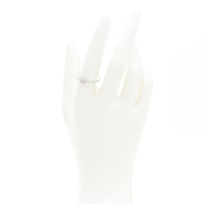 Gucci 18K White Gold Diamond Interlocking G Ring 57 8 2 of 7