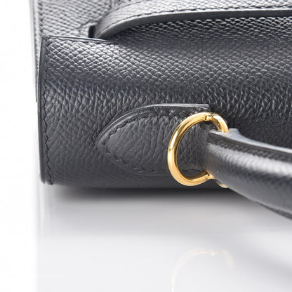 Hermes Epsom Kelly Sellier 25 Black 10 of 41