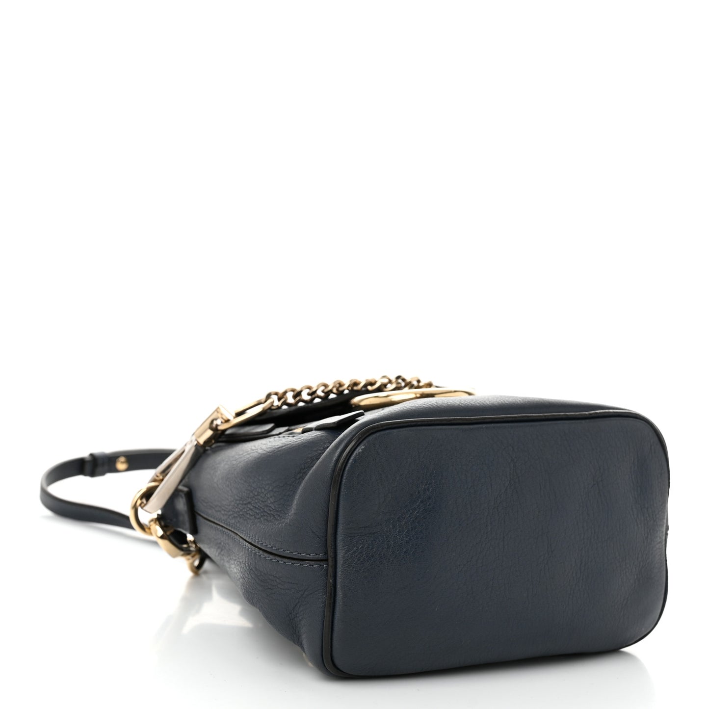 Suede Calfskin Mini Faye Backpack Deep Ocean