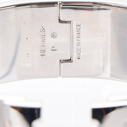 Hermes Enamel Wide Clic Clac H Bracelet PM White 4 of 4