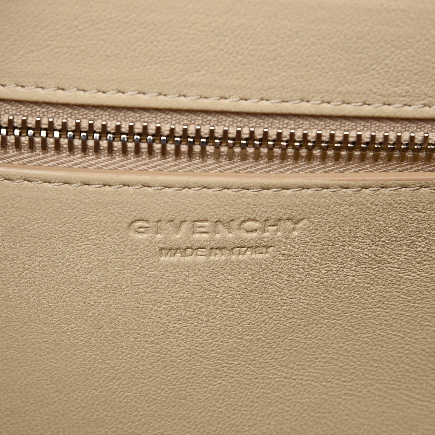 Givenchy Grained Calfskin Medium Horizon Satchel Beige 7 of 8