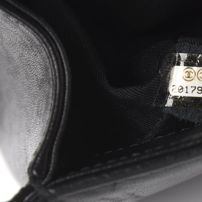Chanel Lambskin Quilted Medium Boy Flap Black 6 of 9