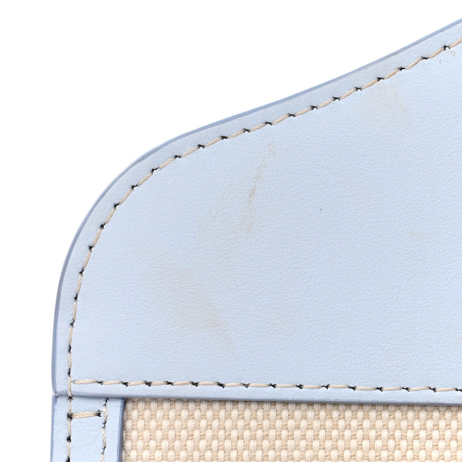 Burberry Canvas Smooth Calfskin Two Tone Mini Pocket Bag Natural Pale Blue 13 of 14