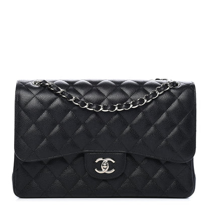 Chanel Caviar Quilted Jumbo Double Flap Black 1 of 9