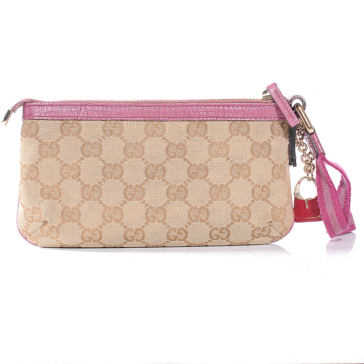 Gucci Monogram Jolicoeur Wristlet Pink 6 of 10
