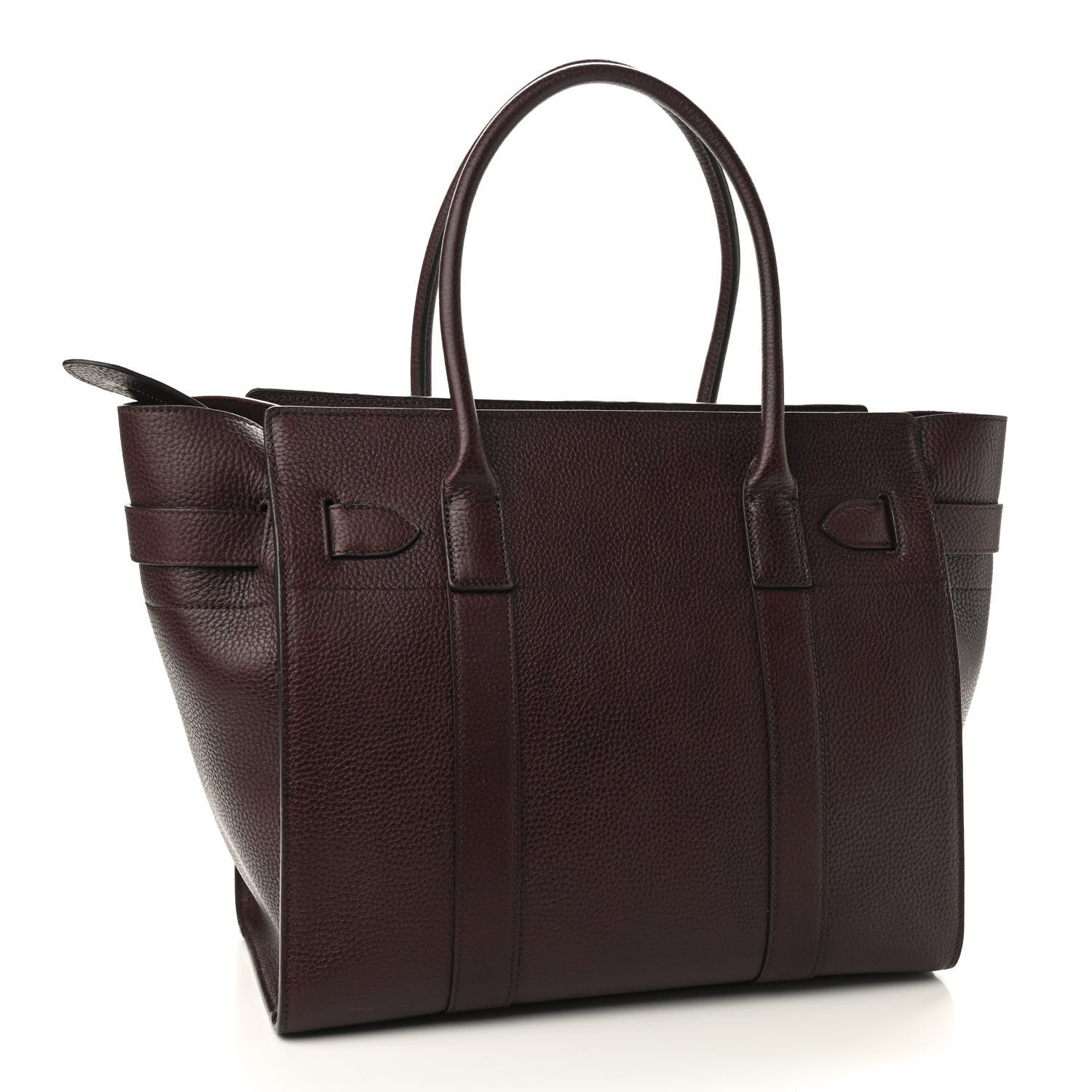 Mulberry Grain Vegetable Tanned Calfskin Zipped Bayswater Oxblood 3 of 11
