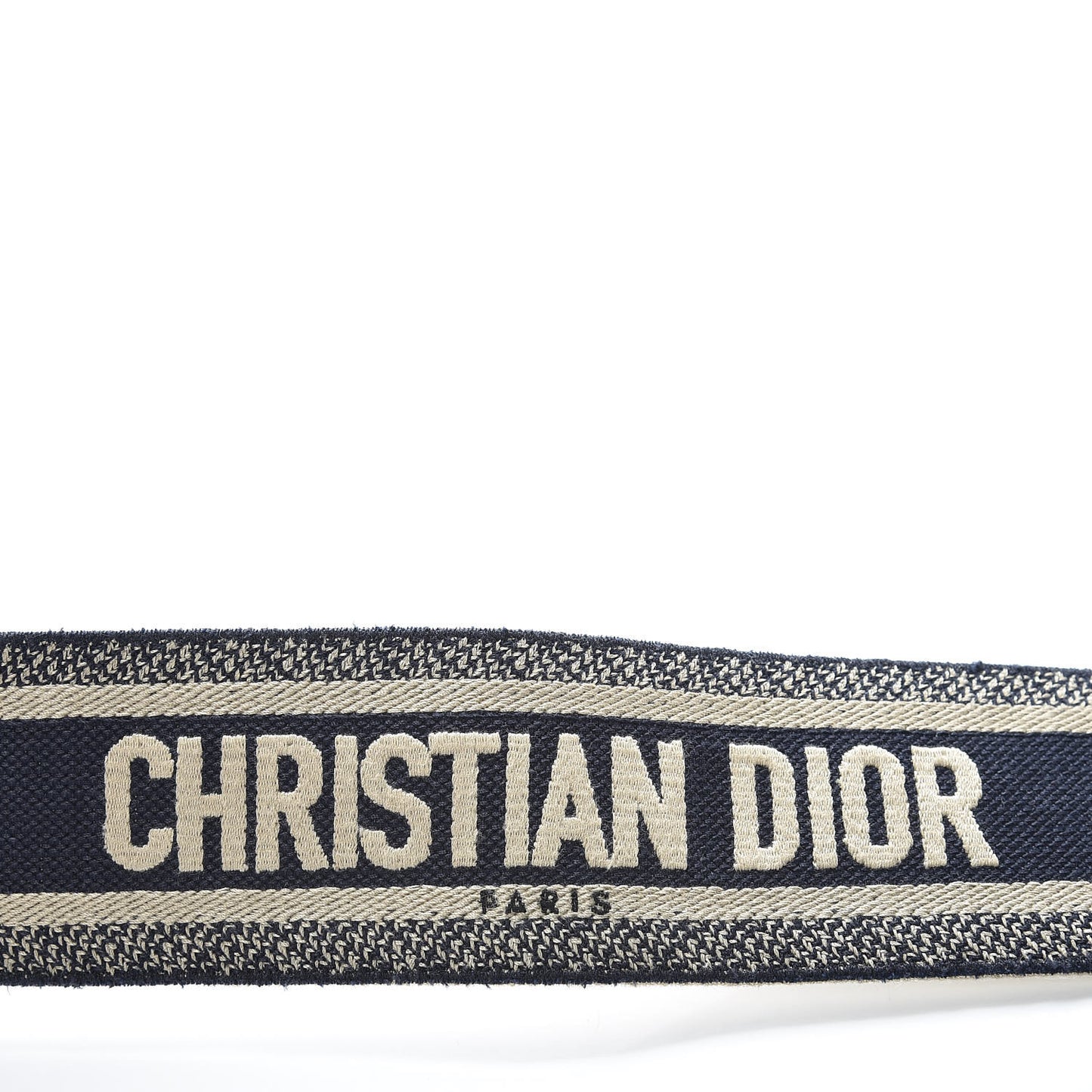 Canvas Embroidered Shoulder Strap Blue
