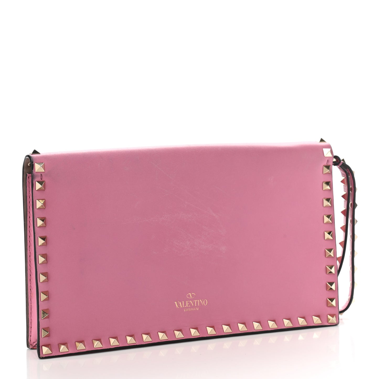 Nappa Rockstud Wristlet Clutch Ninphea