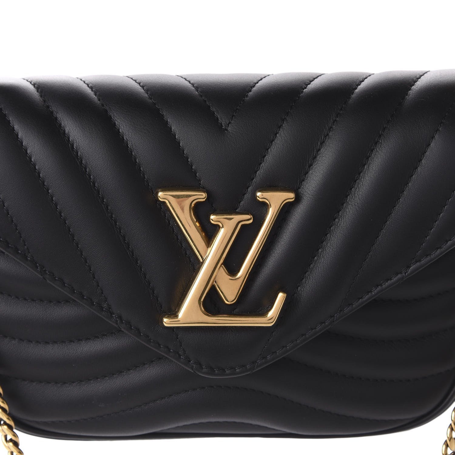Louis Vuitton Calfskin New Wave Multi Pochette Black 9 of 10