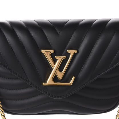 Louis Vuitton Calfskin New Wave Multi Pochette Black 9 of 10