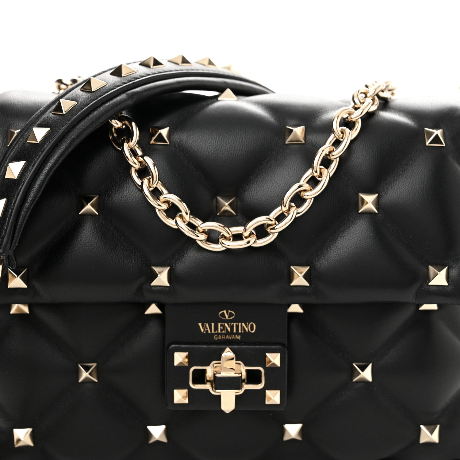 Valentino Garavani Nappa Small Candystud Crossbody Black 9 of 11