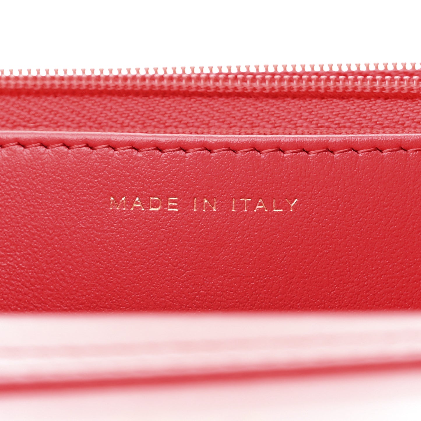 Lambskin Plexiglass Quilted Coco Love Wallet On Chain WOC Red
