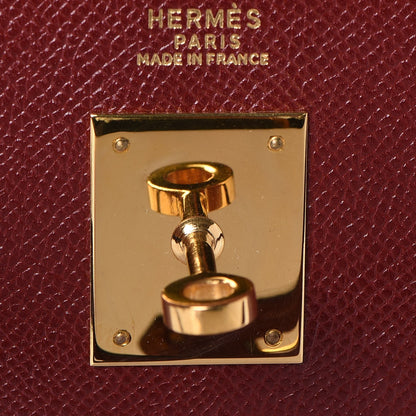 Hermes Courchevel Kelly Sellier 32 Rouge H 29 of 39