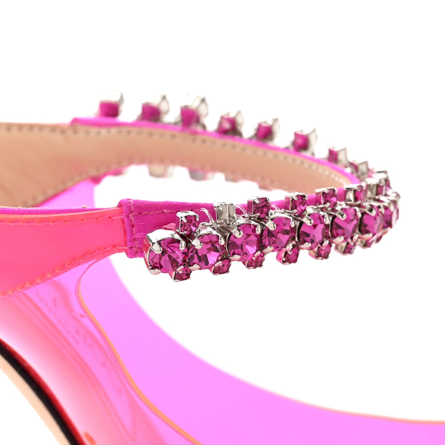 Jimmy Choo Plexi Crystal Bing 100 Pumps 35.5 Hot Pink 8 of 9