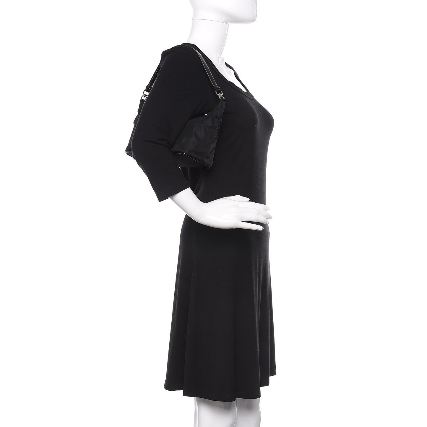 Tessuto Nylon Pochette Bag Black