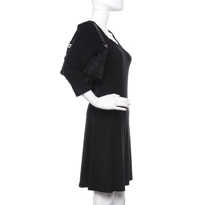Prada Tessuto Nylon Pochette Bag Black 2 of 9