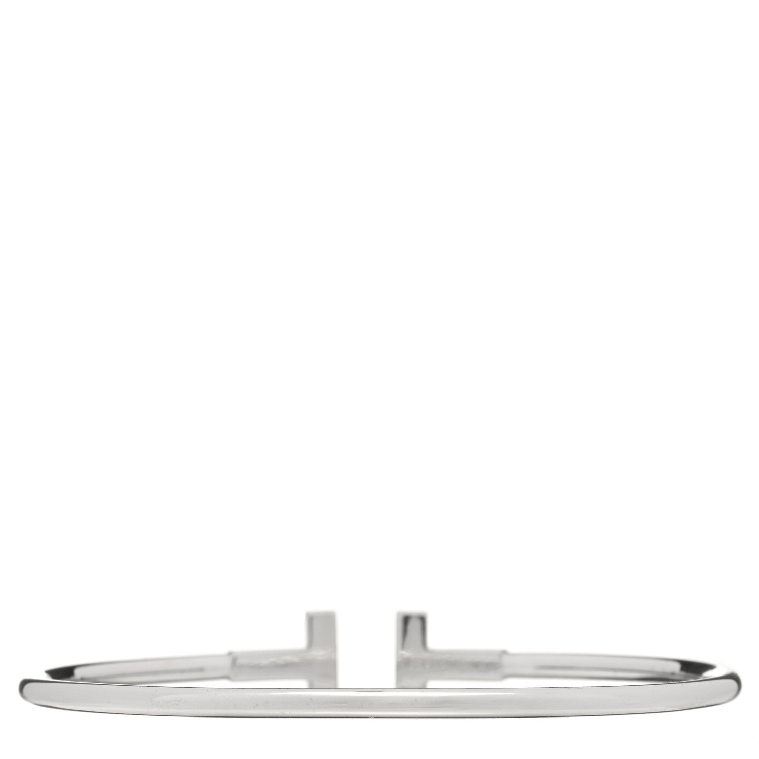 Tiffany 18K White Gold T Wire Bracelet 2 of 3