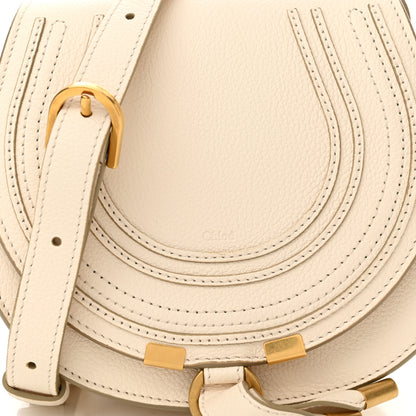 Chloe Grained Calfskin Small Marcie Round Crossbody Bag Misty Ivory 8 of 11