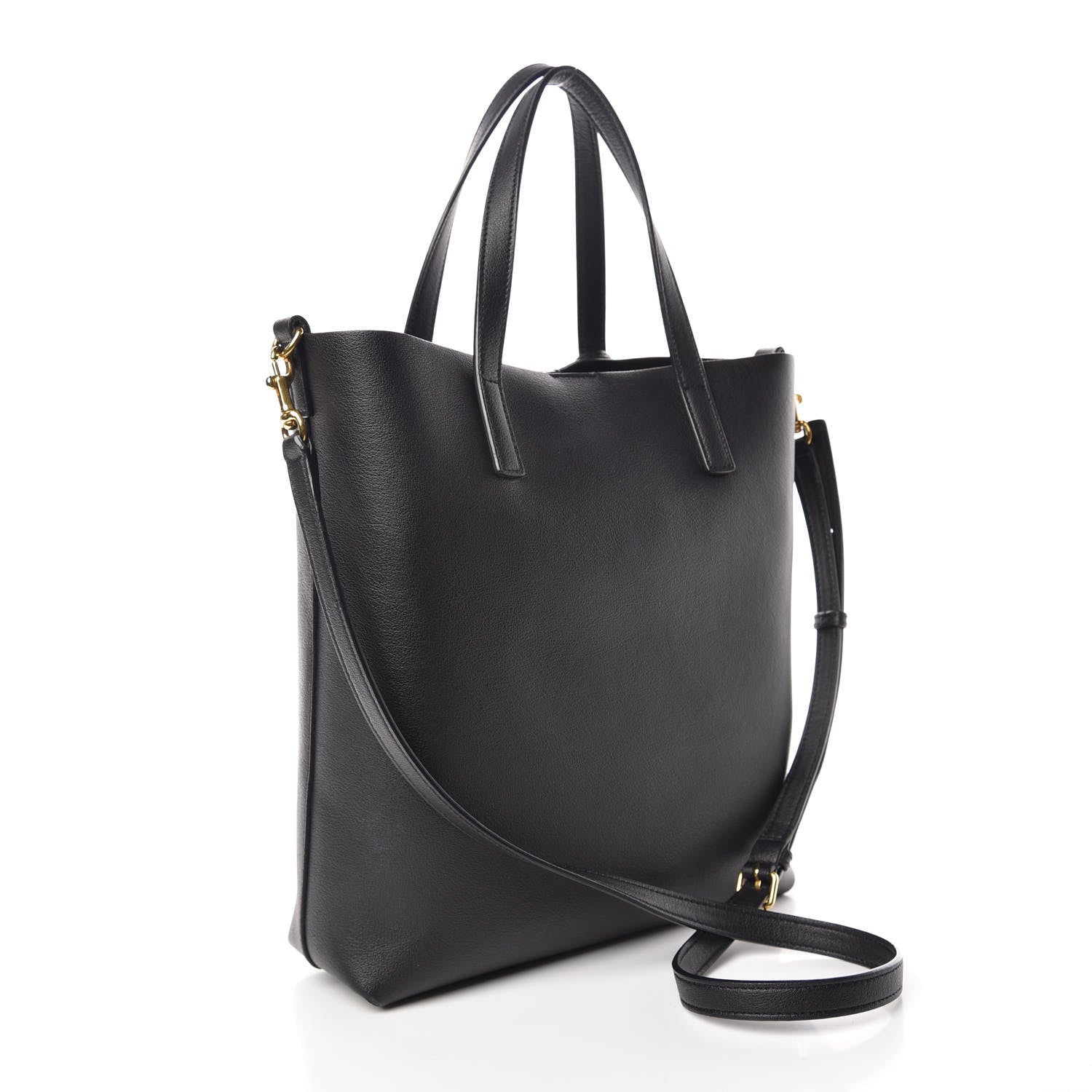 Saint Laurent Calfskin Toy Shopping Tote Black 4 of 15