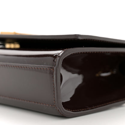 Saint Laurent Patent Small Monogram Kate Satchel Spicy Chocolate 10 of 13