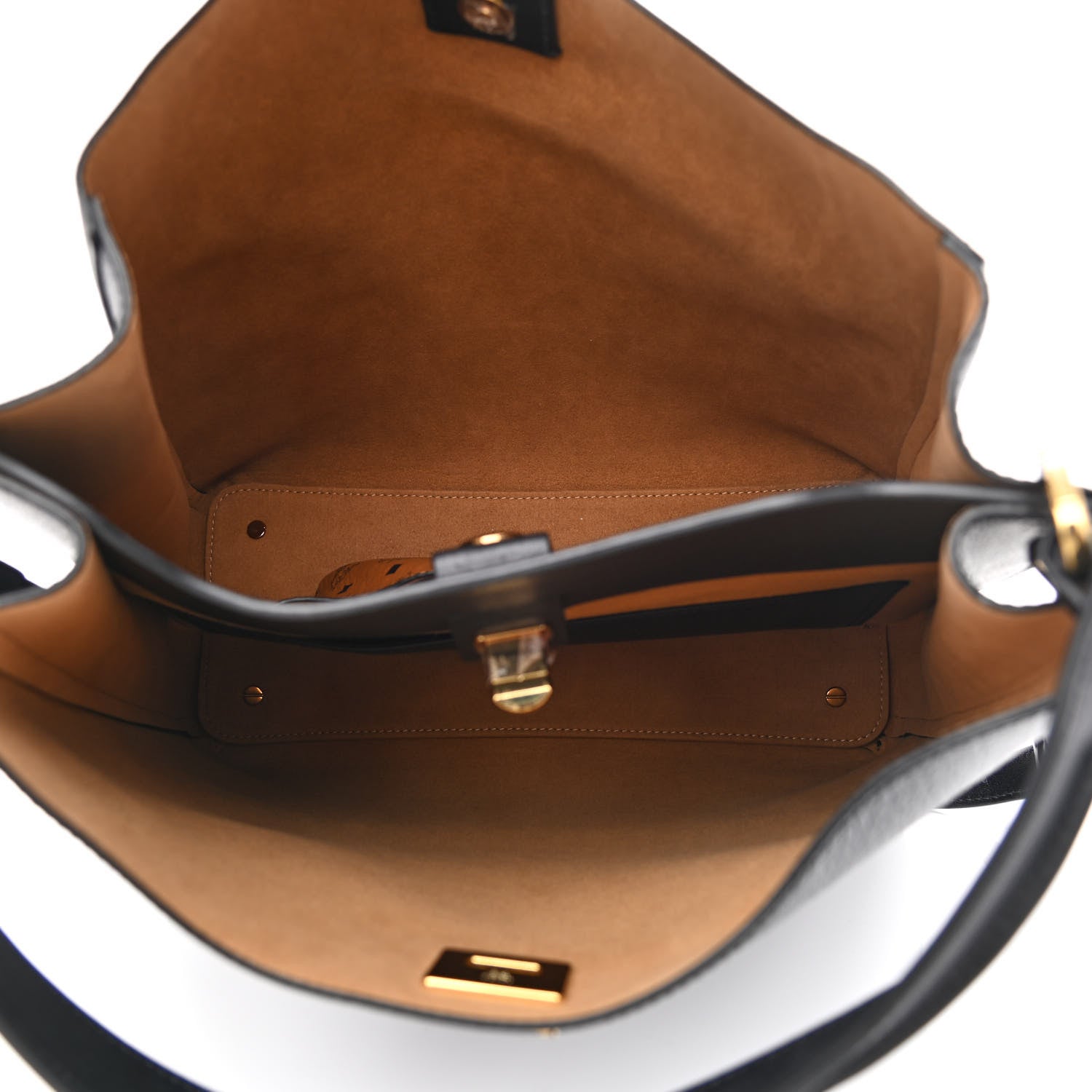 MCM Grained Calfskin Large Milla Hobo Black 5 of 9